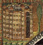 unknow artist Mosaic in the church of San vital, Ravenna, Italy oil painting on canvas